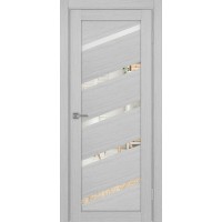 Турин 506У.112, цвет дуб серый FL, заполнение Зеркало, размер 200*60 см.