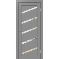 Турин 506У.112, цвет серый, заполнение Зеркало, размер 200*80 см.