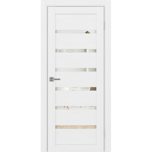 Турин 507.12, цвет белый лёд, заполнение Зеркало, размер 200*80 см.