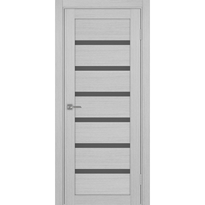 Межкомнатная дверь Турин 507.12, цвет Дуб Серый FL стекло Графит матовое, размер 80*200 см.