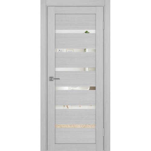 Турин 507.12, цвет дуб серый FL, заполнение Зеркало, размер 200*80 см.