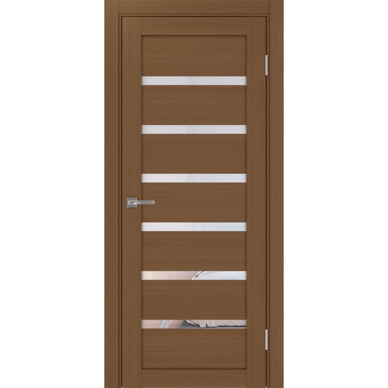 Межкомнатная дверь Турин 507.12, цвет орех NL, заполнение Прозрачное, размер 200*80 см.