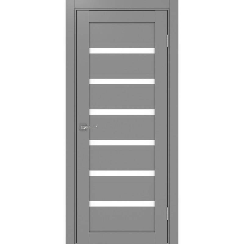 Межкомнатная дверь Турин 507.12, цвет Серый LACбелый, размер 80*200 см.