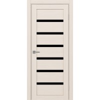 Турин 507.12, цвет Ясень перламутровый стекло LACчерный, размер 80*200 см.