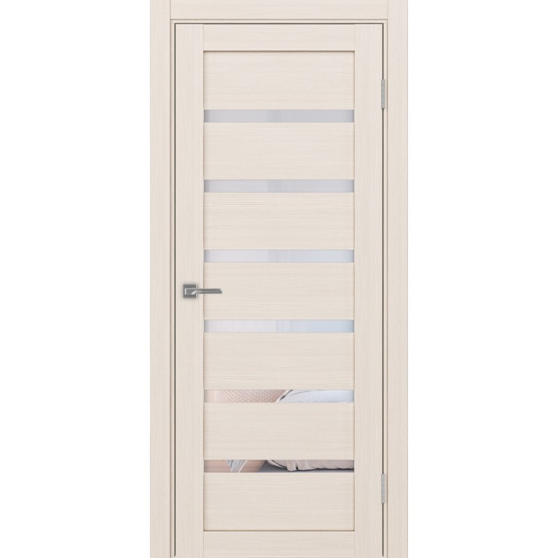 Межкомнатная дверь Турин 507.12, цвет ясень перламутровый, заполнение Прозрачное, размер 200*80 см.