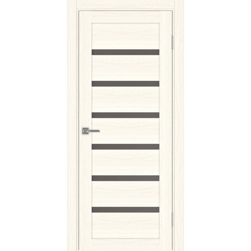 Межкомнатная дверь Турин 507.12, цвет ясень светлый, заполнение Бронза матовое, размер 200*80 см.