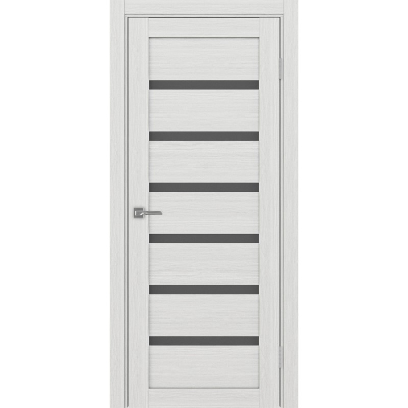 Межкомнатная дверь Турин 507.12, цвет Ясень серебристый Графит матовое, размер 80*200 см.