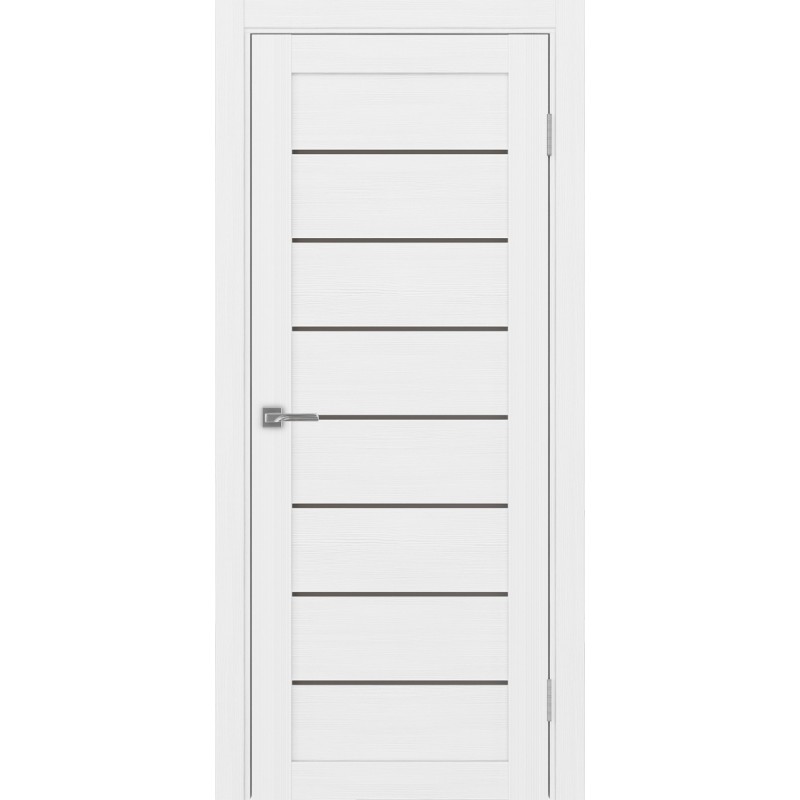 Межкомнатная дверь Турин 508.12, цвет белый лёд, заполнение Бронза матовое, размер 200*80 см.