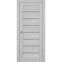 Турин 508.12, цвет Дуб Серый FL стекло Графит матовое, размер 80*200 см.