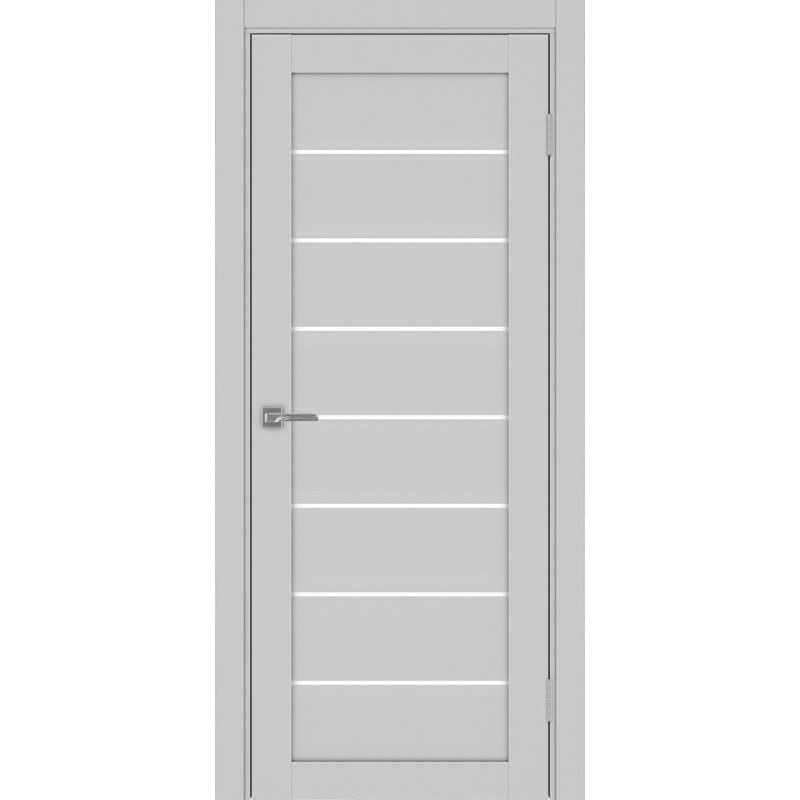 Межкомнатная дверь Турин 508.12, цвет пепельный, заполнение LACбелый, размер 200*80 см.