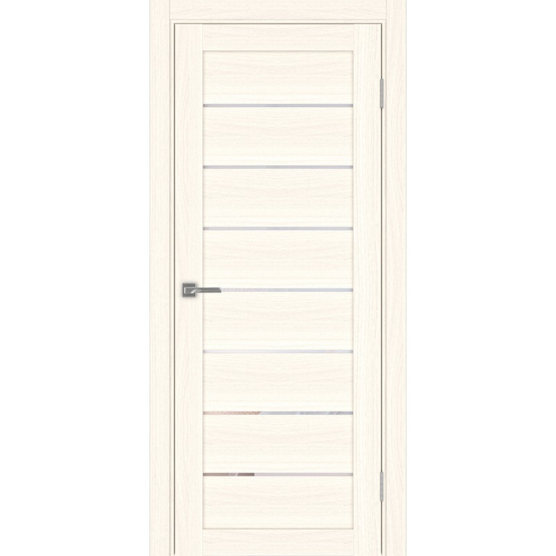 Межкомнатная дверь Турин 508.12, цвет ясень светлый, заполнение Прозрачное, размер 200*80 см.