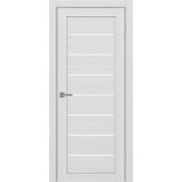 Турин 508.12, цвет Ясень серебристый стекло LACбелый, размер 80*200 см.