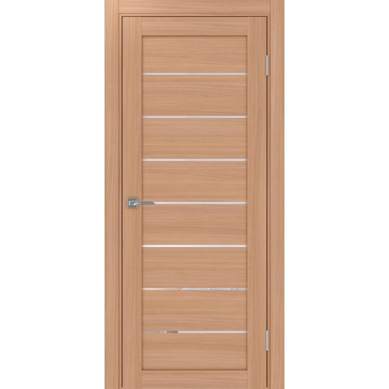 Межкомнатная дверь Турин 508.12, цвет ясень тёмный, заполнение Прозрачное, размер 200*80 см.