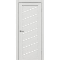 Турин 508У.112, цвет Ясень серебристый стекло LACбелый, размер 80*200 см.