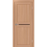 Турин 520.121, цвет ясень тёмный, стекло LACчерный, размер 90*200 см.