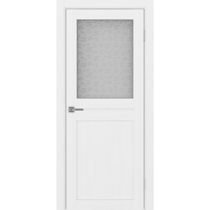 Межкомнатная дверь Турин 520.211, цвет белый лёд, заполнение Дали бесцветное, размер 200*80 см.