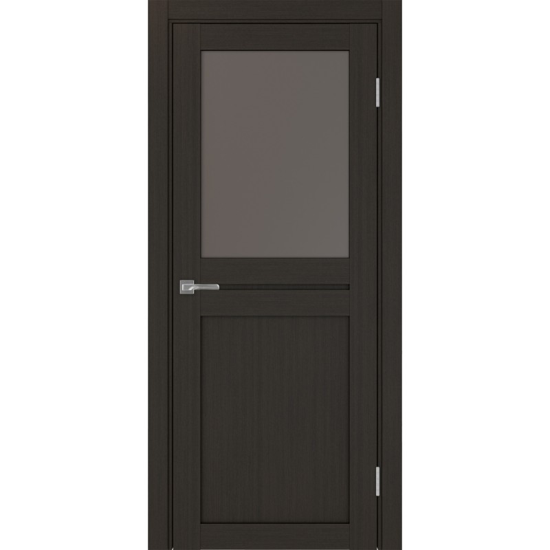 Межкомнатная дверь Турин 520.211, цвет венге FL, заполнение Бронза матовое, размер 200*80 см.