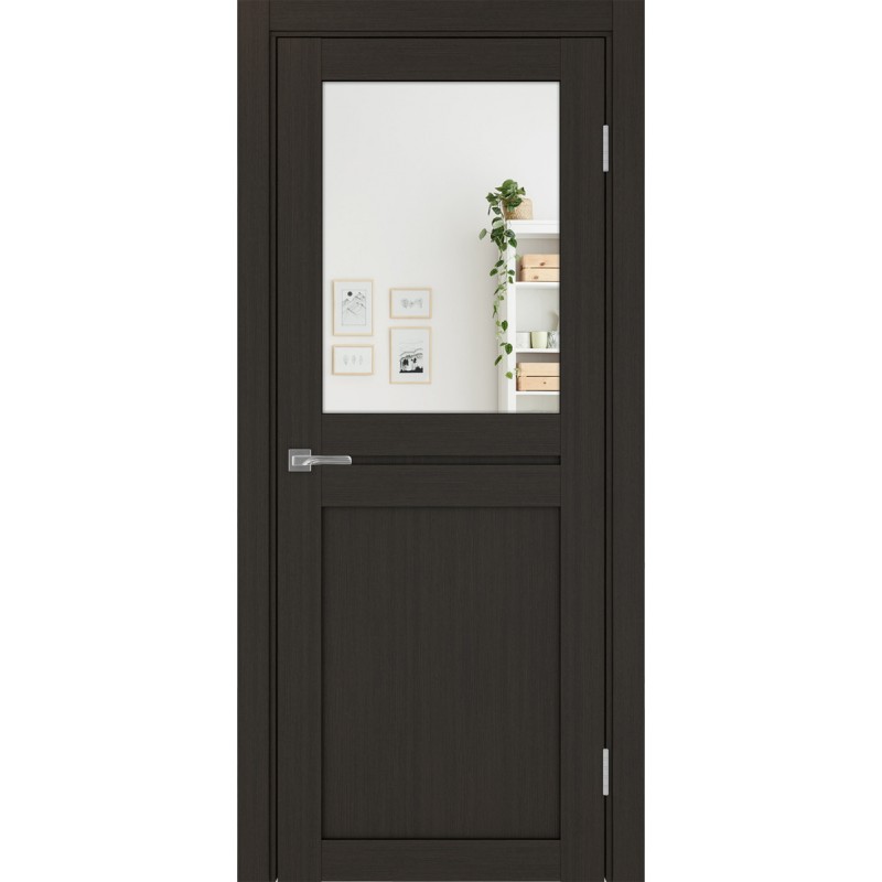 Межкомнатная дверь Турин 520.211, цвет венге FL, заполнение Зеркало/Зеркало, размер 200*80 см.