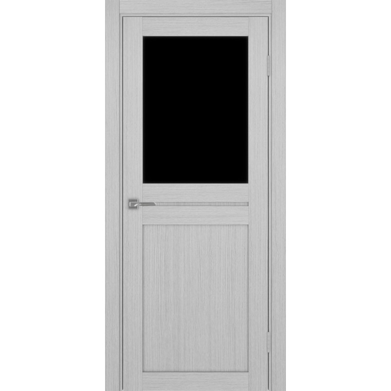 Межкомнатная дверь Турин 520.211, цвет дуб серый FL, заполнение LACчерный, размер 200*80 см.