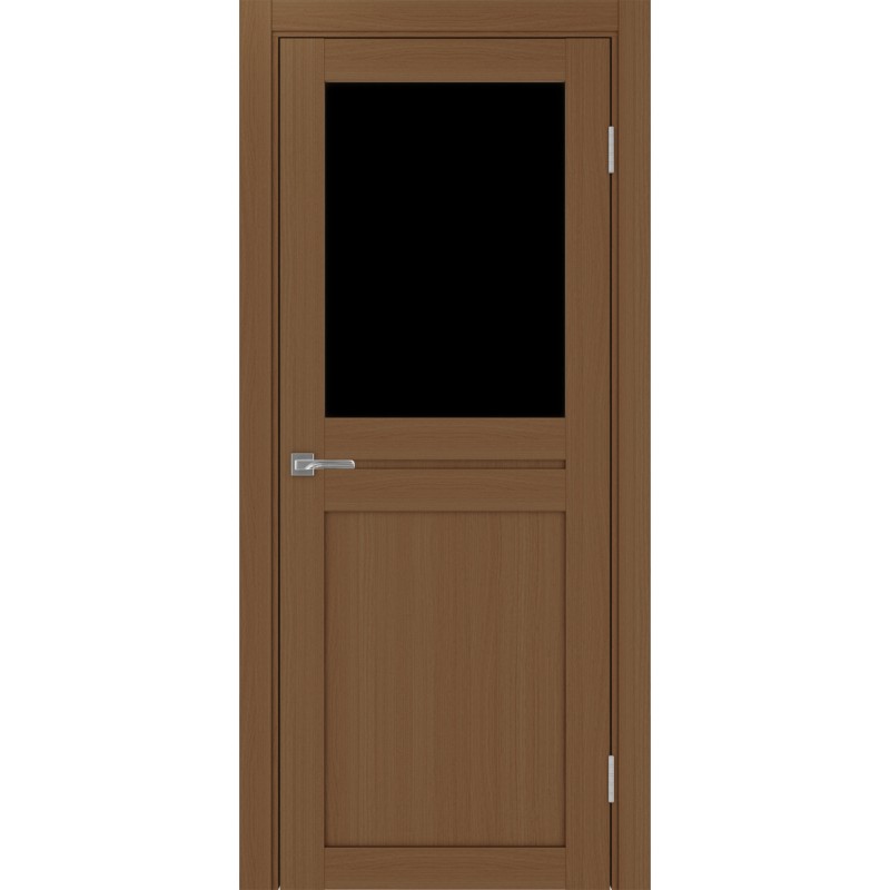 Межкомнатная дверь Турин 520.211, цвет орех NL, заполнение LACчерный, размер 200*80 см.