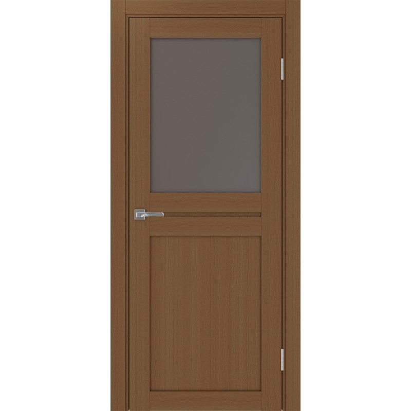 Межкомнатная дверь Турин 520.211, цвет орех NL, заполнение Бронза матовое, размер 200*80 см.