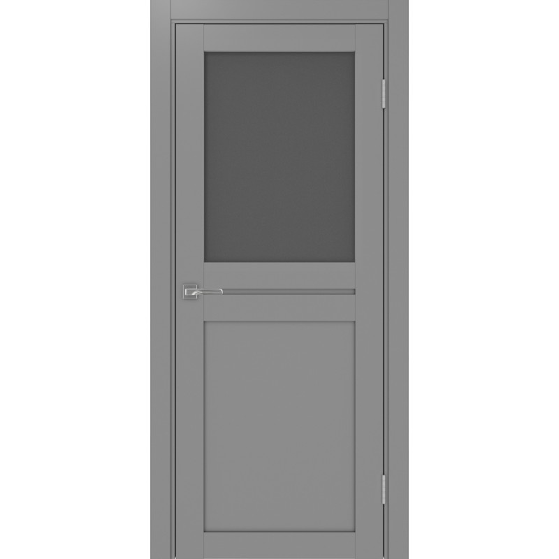 Межкомнатная дверь Турин 520.211, цвет серый, заполнение Графит матовое, размер 200*80 см.
