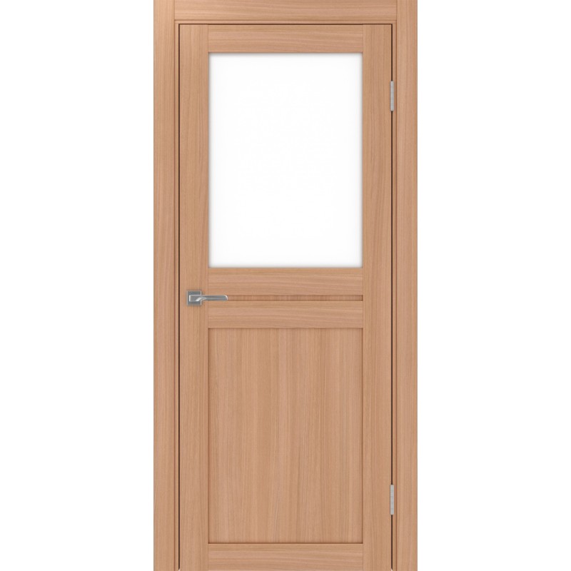 Межкомнатная дверь Турин 520.211, цвет ясень тёмный, заполнение LACбелый, размер 200*80 см.