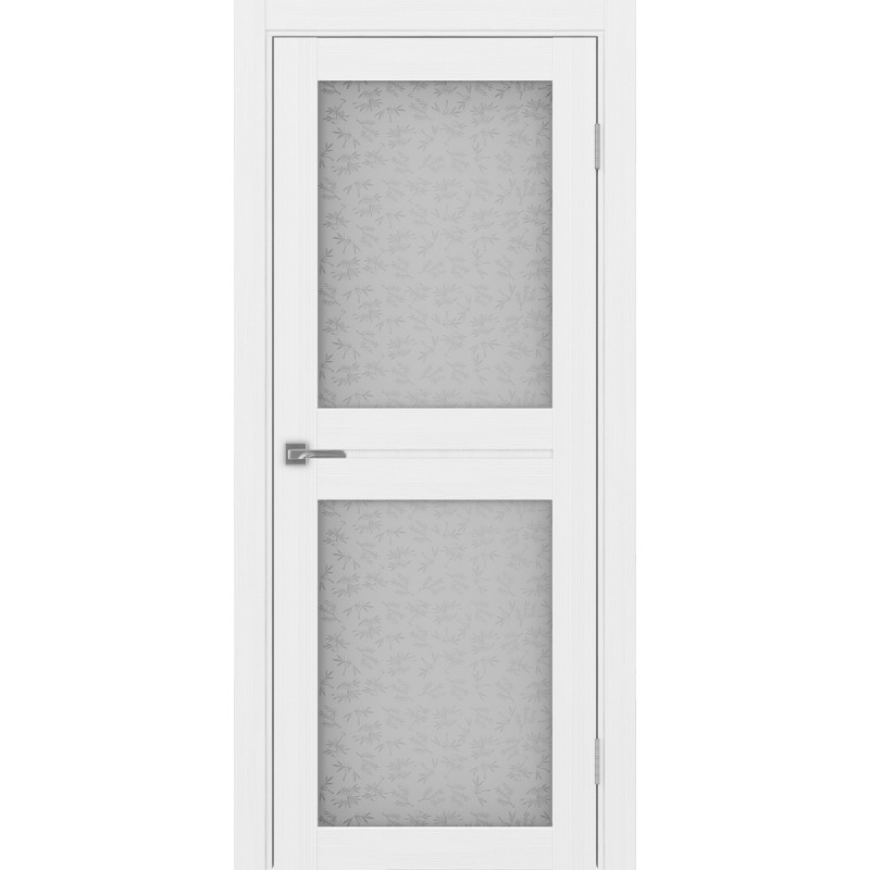 Межкомнатная дверь Турин 520.212, цвет белый лёд, заполнение Дали бесцветное, размер 200*80 см.