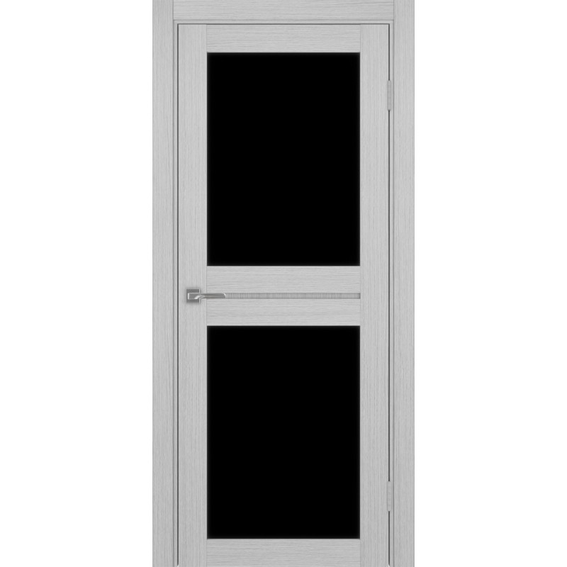Межкомнатная дверь Турин 520.212, цвет дуб серый FL, заполнение LACчерный, размер 200*80 см.