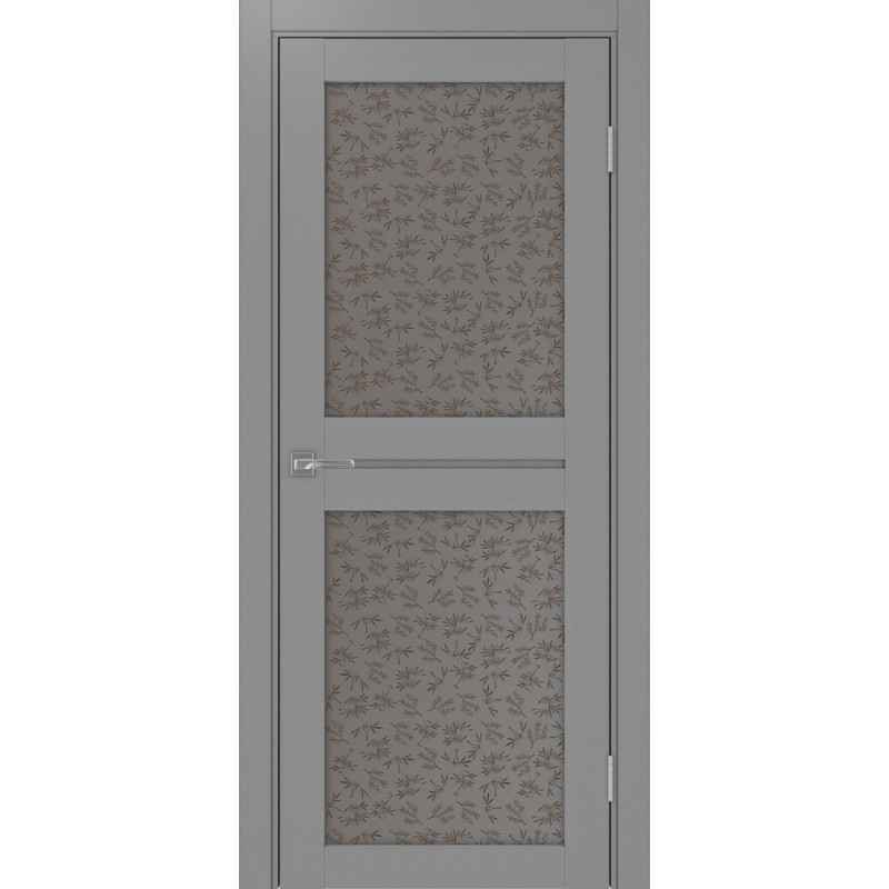 Межкомнатная дверь Турин 520.212, цвет серый, заполнение Дали бронзовое, размер 200*80 см.