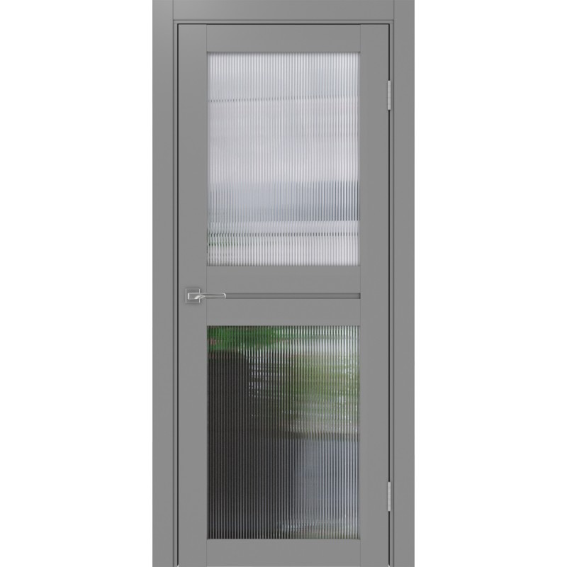 Межкомнатная дверь Турин 520.212, цвет серый, заполнение Мору, размер 200*80 см.