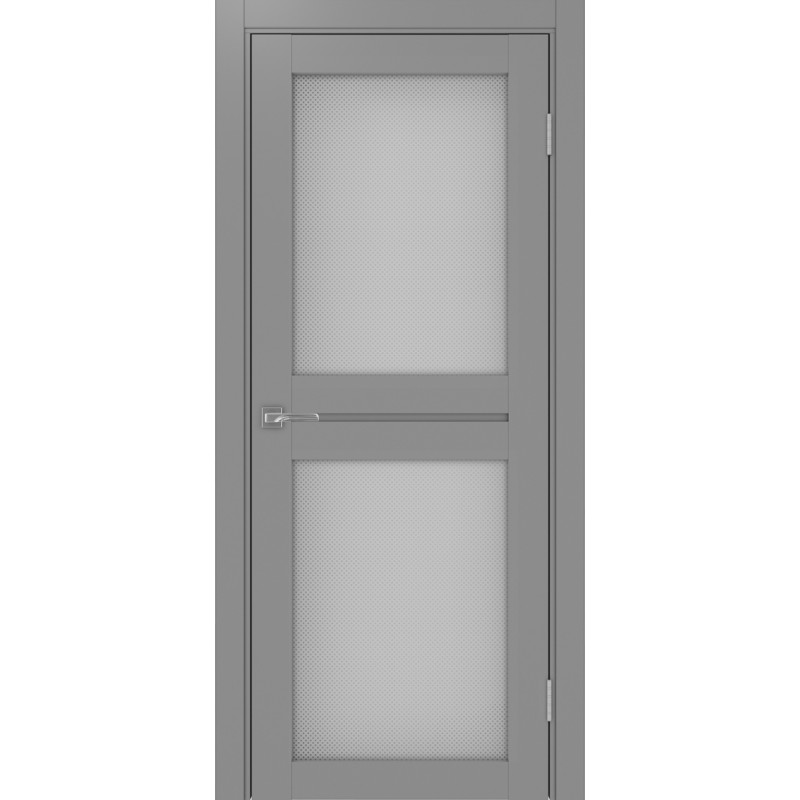 Межкомнатная дверь Турин 520.212, цвет серый, заполнение Пунта бесцветное, размер 200*80 см.