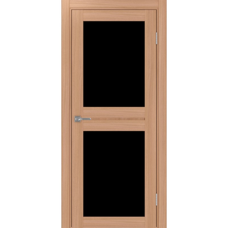 Межкомнатная дверь Турин 520.212, цвет ясень тёмный, заполнение LACчерный, размер 200*80 см.