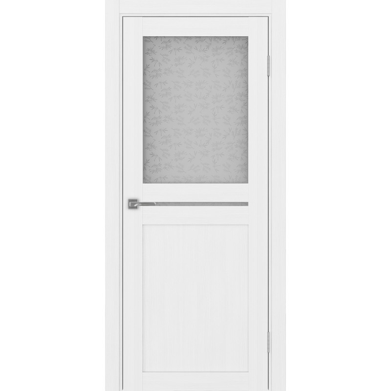 Межкомнатная дверь Турин 520.221, цвет белый лёд, заполнение Дали бесцветное, размер 200*80 см.