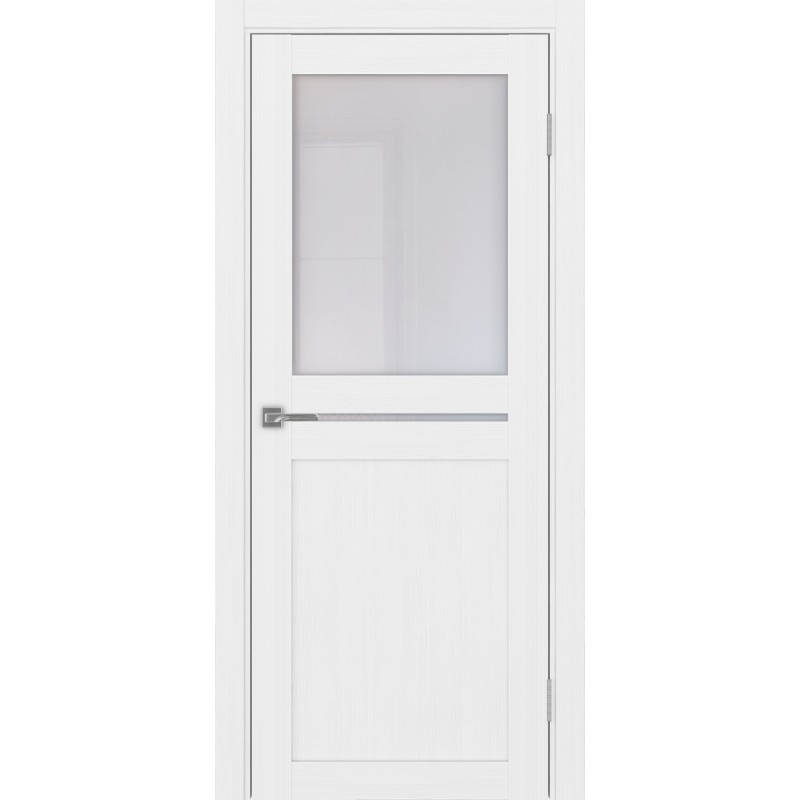 Межкомнатная дверь Турин 520.221, цвет белый лёд, заполнение Прозрачное, размер 200*80 см.