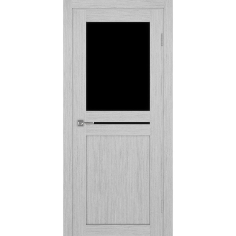 Межкомнатная дверь Турин 520.221, цвет дуб серый FL, заполнение LACчерный, размер 200*80 см.