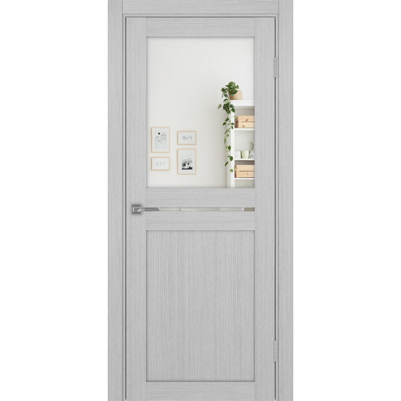 Межкомнатная дверь Турин 520.221, цвет дуб серый FL, заполнение Зеркало/Зеркало, размер 200*80 см.