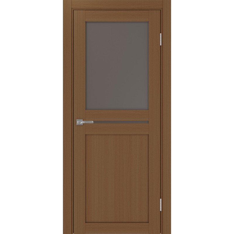 Межкомнатная дверь Турин 520.221, цвет орех NL, заполнение Бронза матовое, размер 200*80 см.