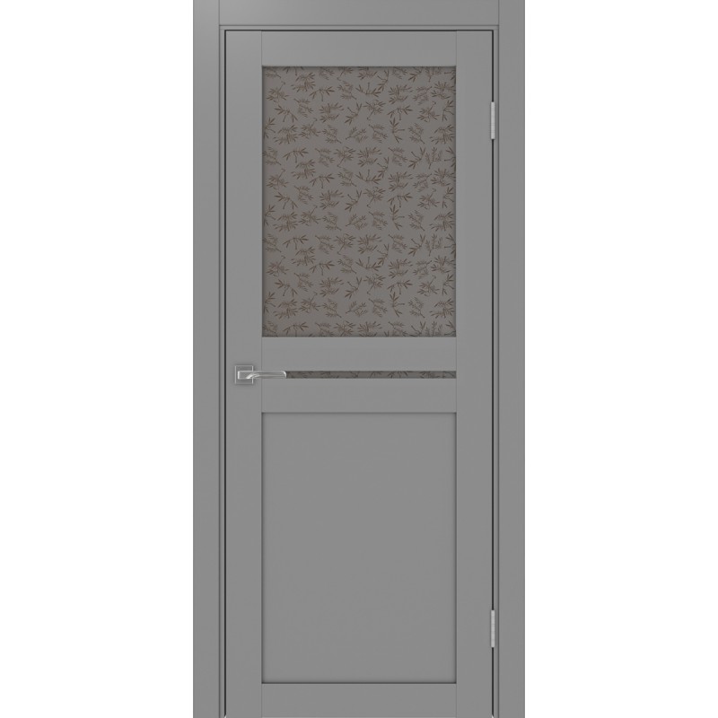 Межкомнатная дверь Турин 520.221, цвет серый, заполнение Дали бронзовое, размер 200*80 см.