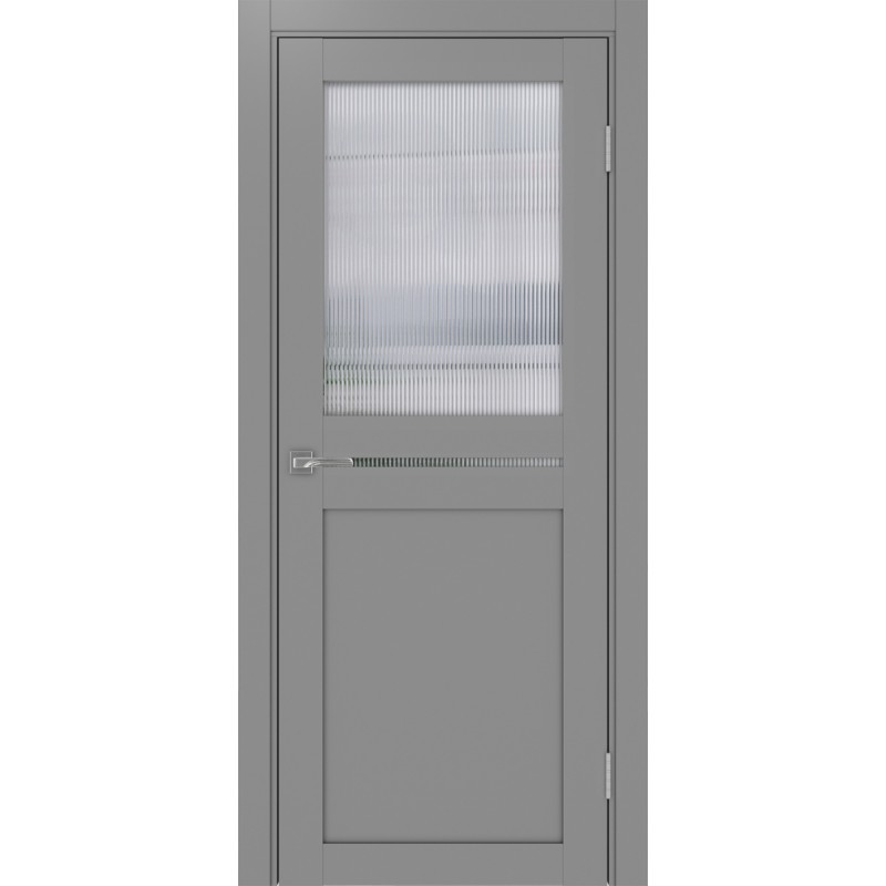 Межкомнатная дверь Турин 520.221, цвет серый, заполнение Мору, размер 200*80 см.