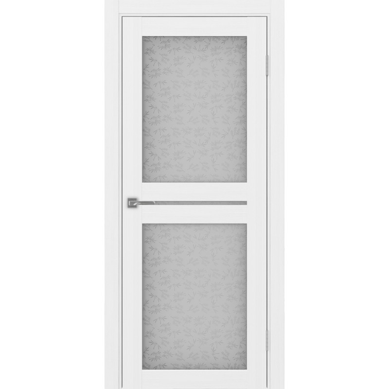 Межкомнатная дверь Турин 520.222, цвет белый лёд, заполнение Дали бесцветное, размер 200*80 см.
