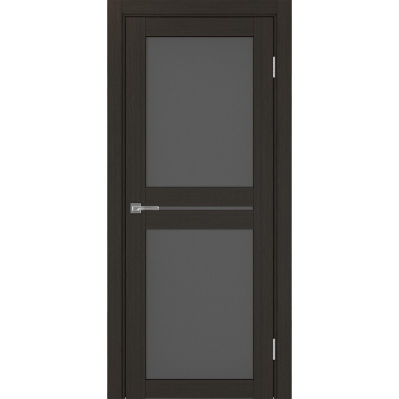 Межкомнатная дверь Турин 520.222, цвет венге FL, заполнение Графит матовое, размер 200*80 см.