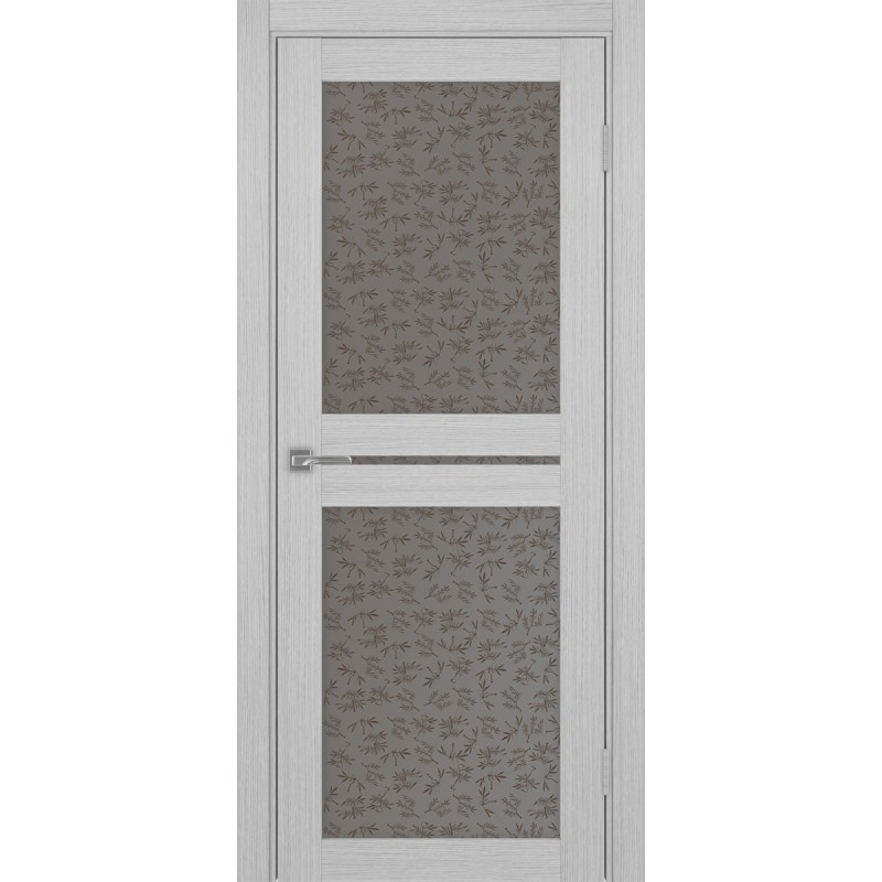 Межкомнатная дверь Турин 520.222, цвет дуб серый FL, заполнение Дали бронзовое, размер 200*80 см.