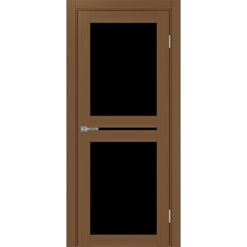 Межкомнатная дверь Турин 520.222, цвет орех NL, заполнение LACчерный, размер 200*80 см.