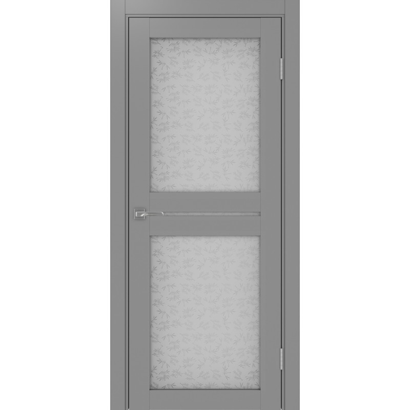 Межкомнатная дверь Турин 520.222, цвет серый, заполнение Дали бесцветное, размер 200*80 см.