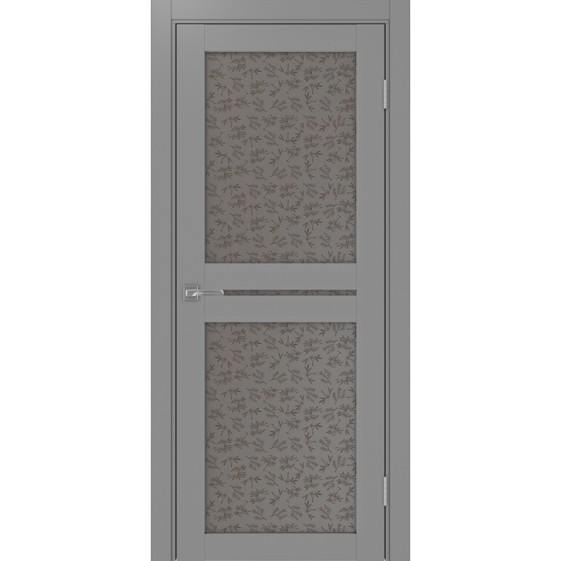 Межкомнатная дверь Турин 520.222, цвет серый, заполнение Дали бронзовое, размер 200*80 см.