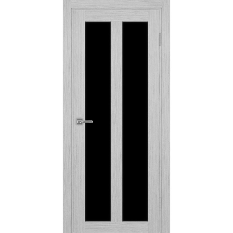 Межкомнатная дверь Турин 521.22, цвет дуб серый FL, заполнение LACчерный, размер 200*80 см.