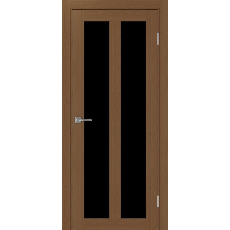 Межкомнатная дверь Турин 521.22, цвет орех NL, заполнение LACчерный, размер 200*80 см.