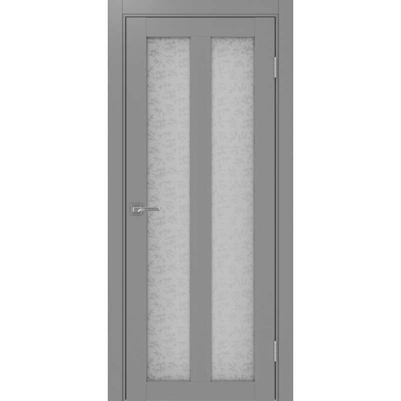 Межкомнатная дверь Турин 521.22, цвет серый, заполнение Дали бесцветное, размер 200*80 см.