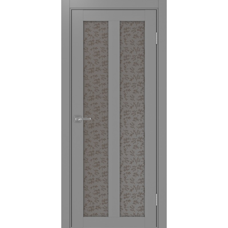 Межкомнатная дверь Турин 521.22, цвет серый, заполнение Дали бронзовое, размер 200*80 см.